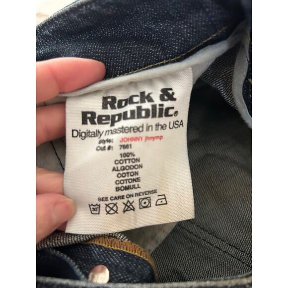 Rock & Republic Jeans Vtg Johnny JHNMP SZ34 Womens Bootcut Mid-Rise - Picture 11 of 15